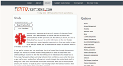 Desktop Screenshot of emtquestions.com