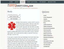 Tablet Screenshot of emtquestions.com